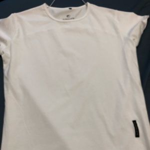 Alphalete fishtail white shirt